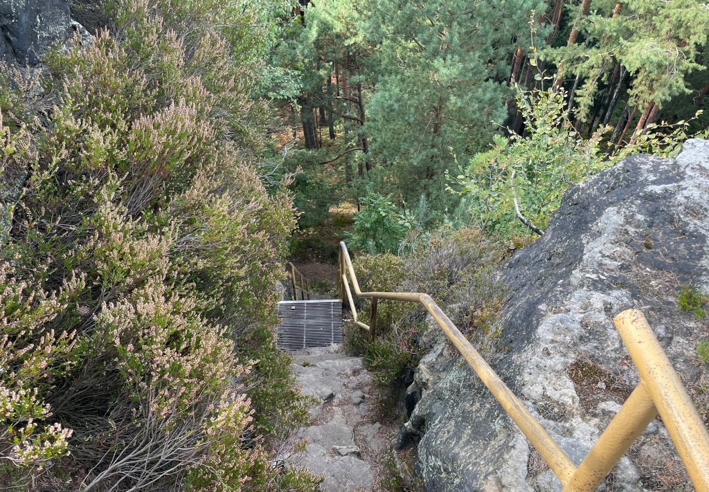 Auf- und Abstieg zum Spitzstein, Sächsische Schweiz
